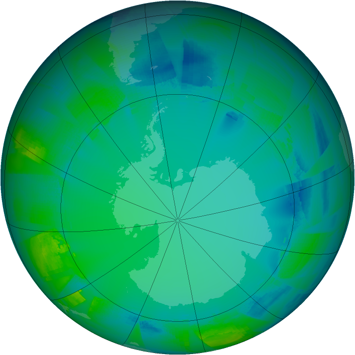 Ozone Map 2009-07-19
